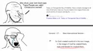 beard bible bible_verse christianity crying genesis_(bible) genesis_1:27 glasses holy_bible joe_biden mouth_open president stubble tranny tweet twitter united_states variant:soyak white_background x // 1057x590 // 190.2KB