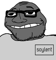 bald chin glasses logo smirk soy soyjak soylent stubble subvariant:lakuse transparent_background variant:smugjak wrinkles // 600x640 // 23.6KB