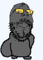 animated arm ass bald beard closed_mouth dance full_body glasses gyatt naked smile soot soot_colors soyjak_party twerk variant:gapejak // 98x134 // 52.6KB