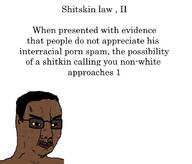 acne angry bbc bloodshot_eyes brown_skin glasses hair law mustache soyjak stubble sweating text variant:chudjak yellow_sclera // 615x526 // 51.5KB