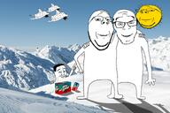 dolphray fingerboy hiking mountain snow sproke subvariant:fingerboy variant:a24_slowburn_soyjak variant:chudjak variant:feraljak variant:gapejak wholesome // 3000x2000 // 3.9MB