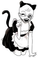 arm art cat_ear clothes drawing glasses hand maid open_mouth redraw soiboi soyjak stubble variant:soyak wink // 1362x2054 // 339.5KB