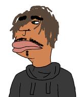 arab big_lips brown_skin dark_hair emo_hair eyeliner goatee goth green_eyes hoodie jewish_nose joel_(user) mustache skinny subvariant:brazilmutt thick_eyebrows variant:meximutt // 696x818 // 28.1KB