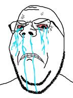bloodshot_eyes crying subvariant:wholesome_soyjak tear variant:gapejak // 600x800 // 190.9KB