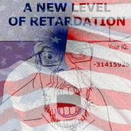 a_new_level_of_retardation amerikike amerimutt ear feralrage flag flag:united_states glasses hair iq retard retarded soyjak star_(symbol) stubble teeth text united_states variant:feraljak water // 1024x1024 // 1.8MB