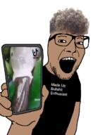 bbc black_shirt brown_skin carp eel enthusiast fish perm phone sucking tiktok variant:phoneboy zoomer zoomer_hair // 468x680 // 71.3KB