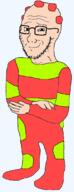 cbeebies glasses in_the_night_garden red_clothes red_hair smile soyjak stubble tan_skin tombliboo unn variant:soyak // 423x1104 // 37.1KB