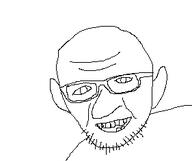 ear glasses large_ear large_nose open_mouth soyjak stubble teeth variant:unknown // 281x236 // 17.7KB