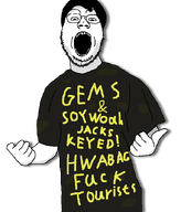 black_hair facing_front front_facing glasses hair keyed looking_at_you mouth_open no_background open_mouth shadow shirt_with_words soy soyjak template text tourist variant:gapejak white_skin wordswordswords // 600x703 // 35.5KB