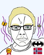 Warrior-Z(user) a10_eyes batman bee blond butterfly closed_mouth deoderant efl eyes_like_the_o-o-cean flag:norway fragrance_lines glasses series:keep_raging_on_them stubble subvariant:z_chud variant:chudjak variant:zjak // 299x373 // 18.8KB