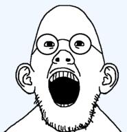 glasses meta:tagme nazism screaming soyjak stubble template traced variant:tohtjak variant:unknown // 402x417 // 8.1KB