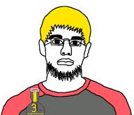 3_years_on_bald_man_glasses_award closed_mouth nate_higgers stubble variant:unknown white_background white_skin yellow_hair // 1254x1080 // 58.7KB