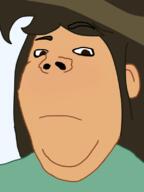 brown_hair cartoon closed_mouth clothes ear hair judaism soyjak the_ghost_and_molly_mcgee variant:gapejak white_skin // 600x800 // 75.9KB