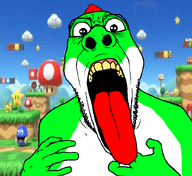 glasses hand ishowspeed nintendo nose open_mouth retard soy tongue variant:spedjak video_game yoshi // 828x761 // 290.4KB