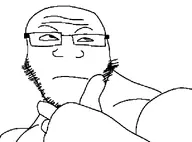 beard confused glasses meta:op_is_a_shalala_for_not_adding_a_variant_tag_also_stop_deleting_this_tag_mustard mouth_closed subvariant:neutralplier thinking variant:markiplier_soyjak white_background white_skin // 1080x799 // 145.2KB