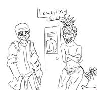 5soyjaks closed_mouth clothes door drawing food foodjak fruit glasses open_mouth smile soyjak speech_bubble stubble sunglasses text underpants variant:unknown // 855x792 // 240.1KB