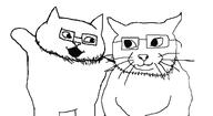 both_catjaks_are_gemmy friendship gem meta:tagme peace variant:catjak variant:catjak_(alternate) wholesome wholesomerino // 1137x620 // 12.1KB