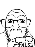 closed_mouth fact false glasses holding_object holding_sign pointing soyjak stubble subvariant:dykeson variant:dylanjak // 960x1280 // 197.7KB