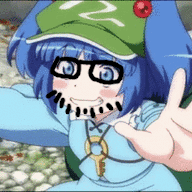 animated anime beard blue_eyes blue_hair clothes ext=gif female girl glasses hair hat ias kawashiro_nitori meta:bait meta:ias_gemerald nitori project_touhou soyjak stubble touhou variant:unknown video_game woman // 192x192 // 435.4KB