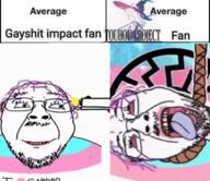 ack animated anime blood ext=gif genshin_impact open_mouth sonnenrad stubble teeth text touhou trannt transgender_flag variant:bernd video_game // 592x512 // 4.7MB