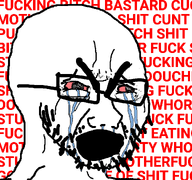 beard bloodshot_eyes crying glasses meta:op_is_a_gringo_looking_for_trouble_for_adding_less_than_5_tags open_mouth red_eyes red_text soyjak tear text variant:cryboy_soyjak // 1080x1012 // 60.3KB