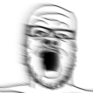 animated blur glasses mustache open_mouth shaking soyjak stubble variant:a24_slowburn_soyjak // 454x520 // 2.5MB