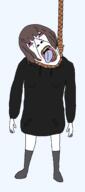 anime clothes crying female hair hanging hoodie menhera_chan open_mouth sock soyjak tongue variant:bernd // 1197x2709 // 77.0KB