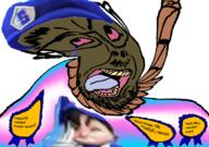 award beard bloodshot_eyes brown content_aware crying distorted glasses hanging meta:tagme mouth_open open_mouth rope smg4 soyjak stubble suicide tongue tranny transgender_flag twirl variant:bernd variant:gapejak // 1170x823 // 801.6KB