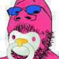 animated baby doll_(user) glasses pacifier pink_skin rotating small_eyes soyjak soyjak_party stubble variant:gapejak // 442x592 // 1.0MB