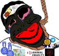animal award badge big_lips black_skin bloodshot_eyes cat collar crying discord distorted dog glasses meta:tagme nas:award nigger peluchin_entertainment rent_free rope satanism sign southeast_asia subvariant:patrick tail telegram transheart trend:jartycuck trend:slopjak variant:chudjak variant:cobson variant:soyak // 1050x996 // 476.2KB