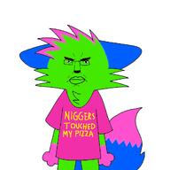 brimmiest_comments_section☣️☣️☣️_do_not_enter☣️☣️☣️ clothes furfag furry glasses nyanwolf subvariant:chudjak_front subvariant:pol_face teeth text tshirt variant:chudjak zombycare // 1060x1060 // 52.5KB