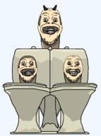 3soyjaks bald balding brown_eyes brown_hair eyebrows eyes gums hair horn male_02 nose shading skibidi skibidi_toilet skibidi_toilet_11 smile stretched_mouth teeth toilet triplet_skibidi_toilet variant:bernd white_skin // 944x1264 // 40.1KB