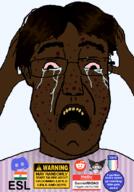 acne anguish artist:doedoedoe black brown crying discord faggot flag:pedophilia_pride_flag groomer jaundice meta:tagme negro nigger pedophile queer reddit sad scared subvariant:churnd tranny troon ugly vantablack yellow_eyes yellow_teeth // 550x791 // 92.3KB