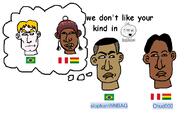 angry blond blue_eyes brown_skin chud000_(namefag) flag:bolivia flag:brazil flag:peru hair head looking_to_the_right meta:keep_the_original_tags meta:nas namefags sloptranwnbag_(namefag) soybooru text thought_bubble trend:aryan white_skin // 814x479 // 68.3KB