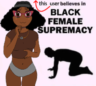 beanie belly belly_button black_skin black_woman breasts brown_skin cute_girl emerald's_goonfuel female looking_at_you nigger no_pants panties submissive subvariant:soyniqua variant:soytan // 585x524 // 141.2KB