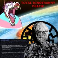 ack bloodshot_eyes crooked_teeth crying dinosaur extinction flag:transgender_pride_flag hanging massacre meteor open_mouth purple_hair red_eyes rock rope sonnenrad space stone stubble subvariant:chudjak_front subvariant:muscular_chud suicide tear torvosaurus tranny variant:chudjak variant:unknown // 4096x4096 // 12.3MB