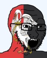 animal bird british buckinghamshire england flag flag:buckinghamshire glasses hair looking_to_the_right open_mouth pelican soyjak stubble teeth united_kingdom variant:soyak // 644x800 // 158.8KB