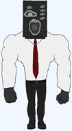 alliance artist:XXX_SKIBIDISIGMA_XXX belt clothes large_speakerman_(skibidi_toilet) necktie skibidi_toilet speaker speakerman subvariant:muscular_chud variant:chudjak variant:markiplier_soyjak // 1094x2000 // 89.0KB