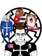 acne bloodshot_eyes blue_eyes brown_hair crying cuba cuba_vs_puerto_rico flag flag:cuba flag:nationalist_party_of_puerto_rico flag:puerto_rico flag:quebec flag:texas hair hanging imperator_(user) noose open_mouth puerto_rico quebec quebec_vs_puerto_rico rope soyjak subvariant:chudjak_front subvariant:muscular_chud suicide texas texas_vs_puetro_rico tongue united_states variant:chudjak variant:hydejak yellow_teeth // 1536x2048 // 532.5KB