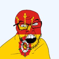 angry british crown england flag flag:hampshire flower glasses hair hampshire looking_at_you mustache open_mouth plant rose soyjak stubble teeth tudor_rose united_kingdom variant:feraljak // 1500x1500 // 215.4KB