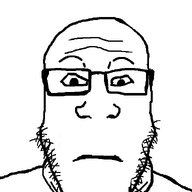 animated closed_mouth glasses neutral soyjak stretched_mouth stubble subvariant:neutralplier variant:markiplier_soyjak // 596x800 // 61.0KB