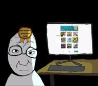 animated award captcha closed_mouth computer dark desk glasses glasses_askew hair mcchallenge monitor retard shadow subvariant:mason variant:snopesjak // 600x532 // 2.6MB
