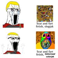 colorful deformed nate poop rotten_teeth variant:bernd variant:soyak // 1500x1500 // 1.6MB