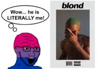 bisexual flag flag:bisexual_pride_flag frank_ocean glasses lgbt music open_mouth pride_flag soyjak speech_bubble stubble text variant:soyak // 992x711 // 461.2KB