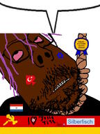 ack award beard bloodshot_eyes commie commiepedotroon communism distorted flag:germany flag:paraguay flag:transgender_pride_flag flag:turkiye glasses hanged hanging i_love josip_broz_tito judaism meta:namefags naziheart nazism purple_hair queen_of_spades rope shitskin silberfisch_(namefag) spade speech_bubble stubble subvariant:scholar suicide tranny variant:gapejak // 714x955 // 229.0KB