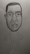 big_lips drawing drawn ear hair irl looking_at_you paper penis subvariant:patrick thick_eyebrows variant:chudjak // 1440x2560 // 170.5KB