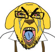 animal clothes dog ear glasses janny open_mouth stubble subvariant:seethejak suspenders variant:bernd yellow_skin yellow_teeth // 255x239 // 48.4KB