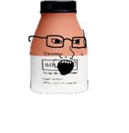 glasses objectsoy open_mouth soy soyjak soylent variant:soyak // 1144x1182 // 224.8KB