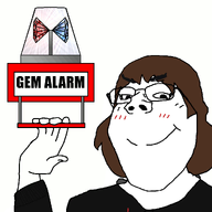 alarm animated boymoder brown_hair gem gem_alert glasses hair hand police_light smile subvariant:gapejak_female tranny variant:gapejak // 1070x1172 // 465.3KB