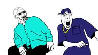 2soyjaks cap clothes damn friday_(movie) gold_chain hat meta:tagme open_mouth pocket shocked soyjak stubble subvariant:doctos surprised tongue variant:cobson variant:soyak wigger // 1280x720 // 62.3KB